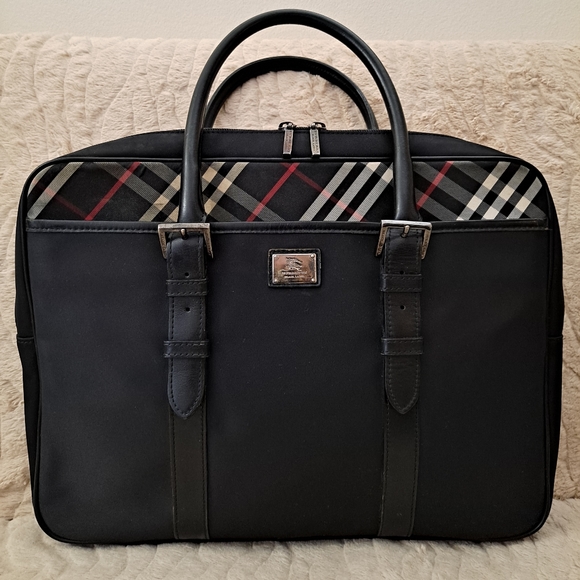 Burberry Nova Check Nylon Business Bag - Picture 1 of 12